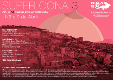 Cartaz de divulgação do ciclo de cinema porno-feminista no RDA69, em 2011: “mas as feministxs não acham todxs que a pornografia é uma forma de degradação e exploração de mulheres?”